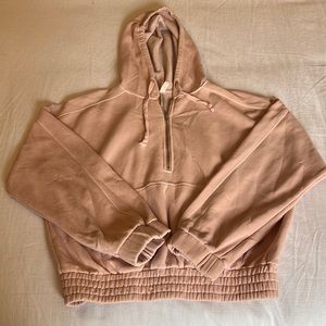 Free People Movement Cropped Half Zip Hoodie
